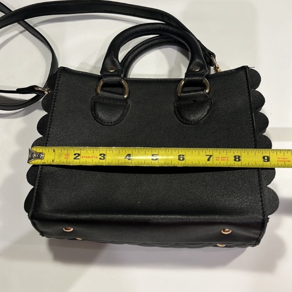 Fashion crossbody bag gold studs quilted - Picture 4 of 11